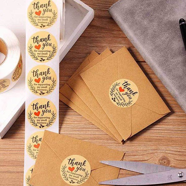 Kraft Thank You Labels